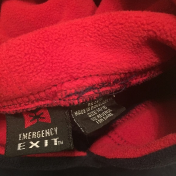 Youth Size 14/16 Emergency Exit USA Hoodie - Picture 3 of 4